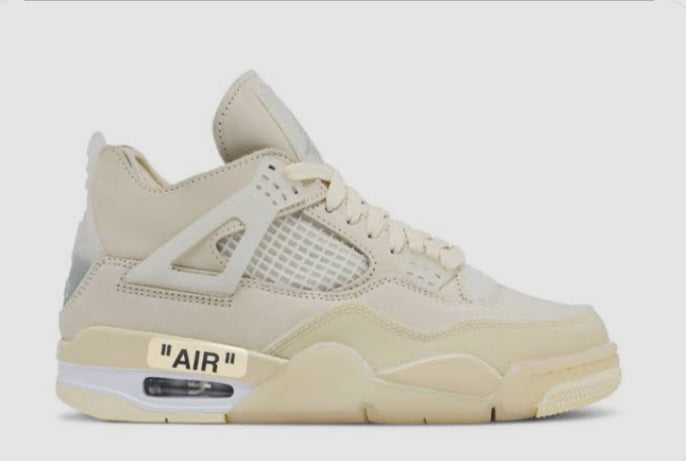 NIKE AIR JORDAN 4 RETRO X OFF-WHITE "SAIL" SNEAKER SALE