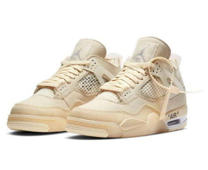 NIKE AIR JORDAN 4 RETRO X OFF-WHITE "SAIL" SNEAKER SALE